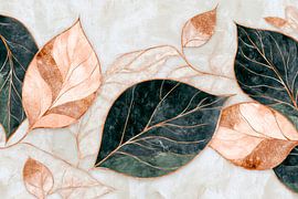 Leaf pattern design by Poster Art Shop