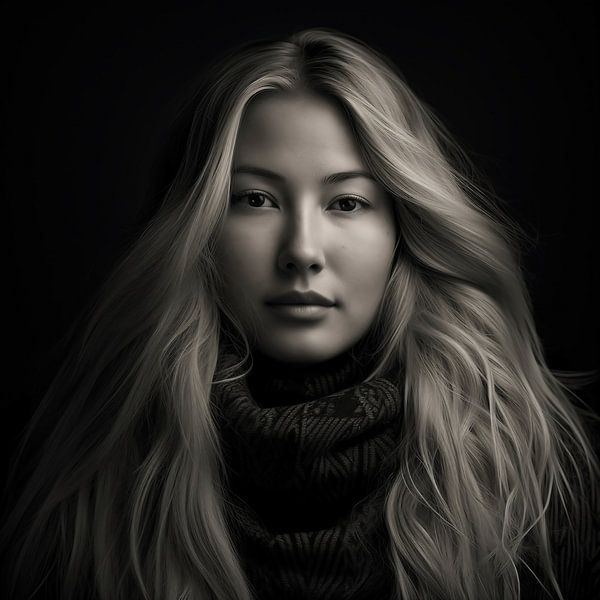 Portrait von fernlichtsicht