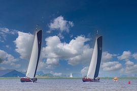 Skûtsjezeilen in Friesland by Brian Morgan