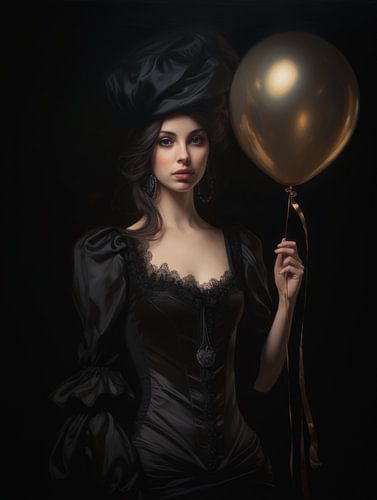 Lady with the Bronze Balloon.