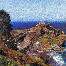 Gaztelugatxe | Van Gogh Art by Peter Balan