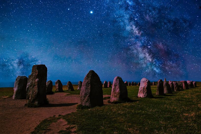 Ales Stenar stone circle in Skåne in Sweden by Michelle Peeters
