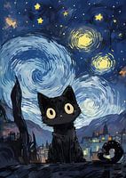 Cat under the Stars
