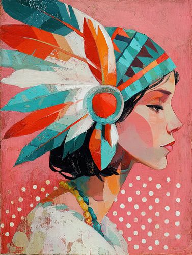 Lady Feather by Wonderful Art