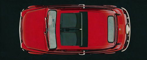 Fiat Abarth 595 1968 top view by Jan Keteleer