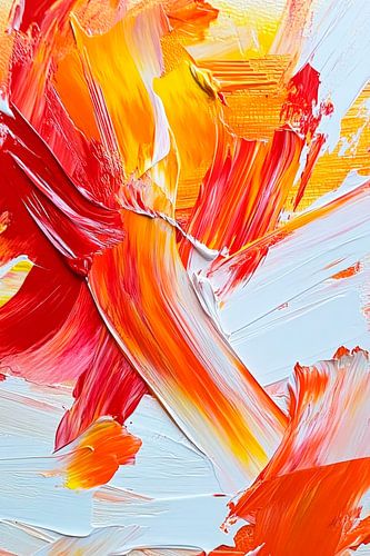 Explosion of colour in red and yellow