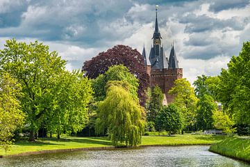 Sassenpoort in hanzestad Zwolle, Overijssel, Nederland van Peter Apers