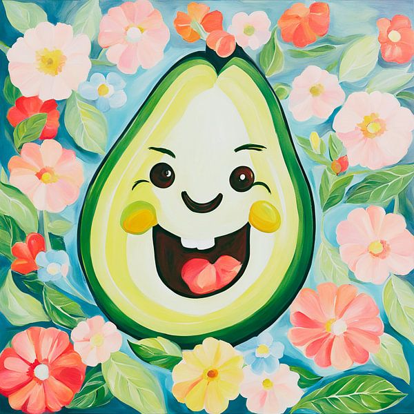 Avocado Motions 2.0 Schilderij van ComfortQ