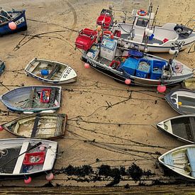 St Ives Harbour Fishing Boats