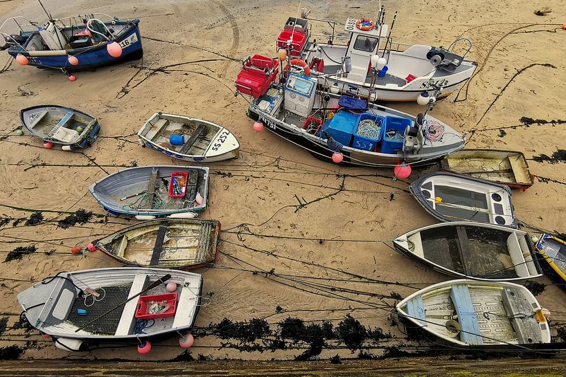 St. Ives Harbour Fischerboote von Tymn Lintell