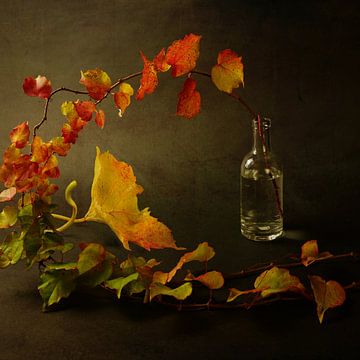 Autumn leaves in Red, Yellow and Orange. Still life Classic by Alie Ekkelenkamp