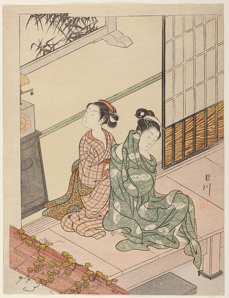 Suzuki Harunobu - The Evening Bell of the Clock (Tokei no bansho),... von Peter Balan