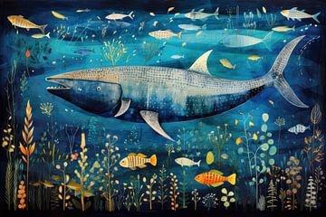 Walvis illustratie van ARTemberaubend