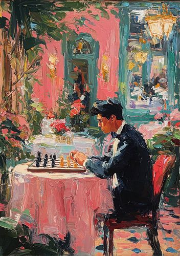 Schakers aan de ronde tafel