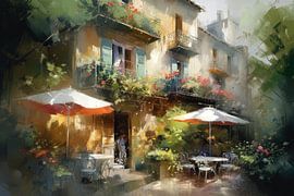 Ein lauer Sommerabend in Paris von Studio Allee
