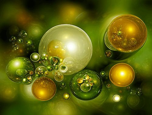 Garden of Spheres | Fractal abstract art