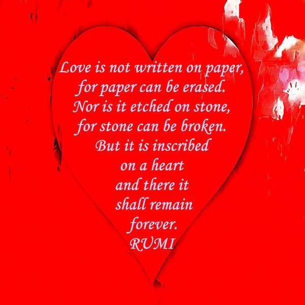 Love Is Inscribed On A Heart by Dorothy Berry-Lound