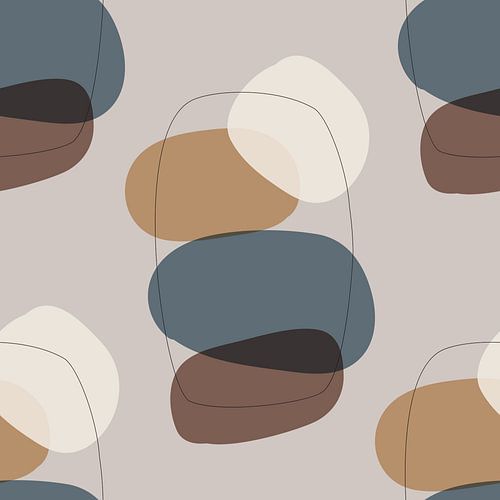 Abstract, organic shapes. Boho style. by Studio Allee