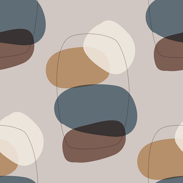 Abstract, organic shapes. Boho style. by Studio Allee