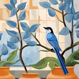 Blauwe vogel van IamHome Studio