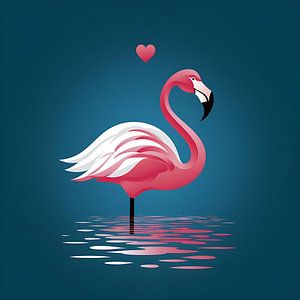 Vektorbild Flamingo
