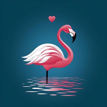 Vectorafbeelding Flamingo van PixelPrestige