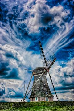 Mill, Waardenburg, The Netherlands by Maarten Kost