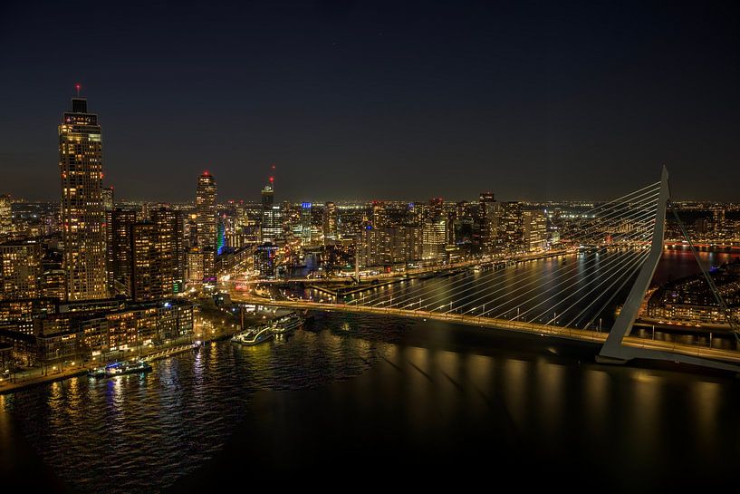 Rotterdam la nuit par Willem Woudenberg / Photobywim
