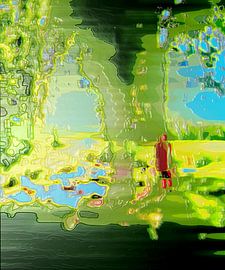 Wehr Jahnatal [Original 60 cm x 50 cm] von Anna Kasten