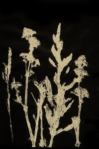 Art botanique moderne. Plante dans une palette de couleurs neutres no. 3