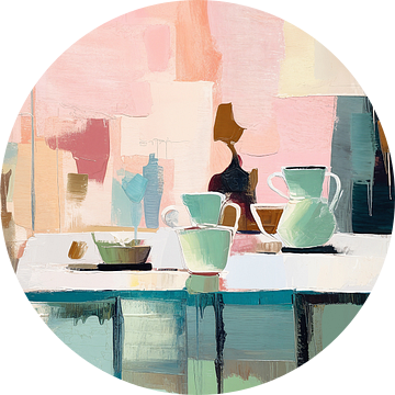The Lovely Breakfast | Moderne Kunst van Blikvanger Schilderijen