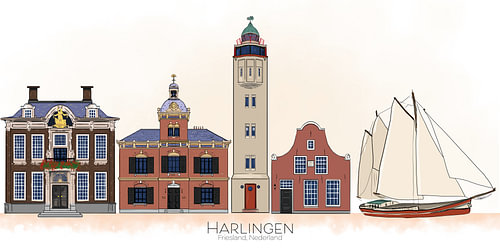 Harlingen skyline
