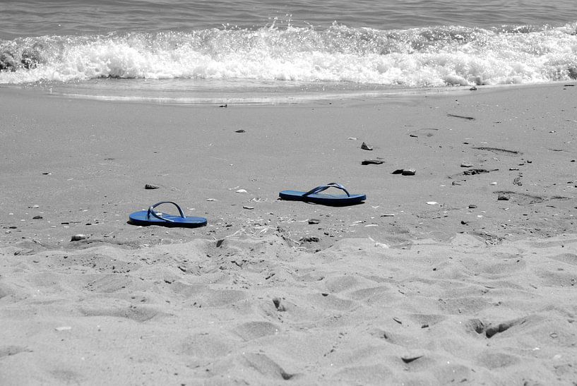 blue slippers by Milly van Helden