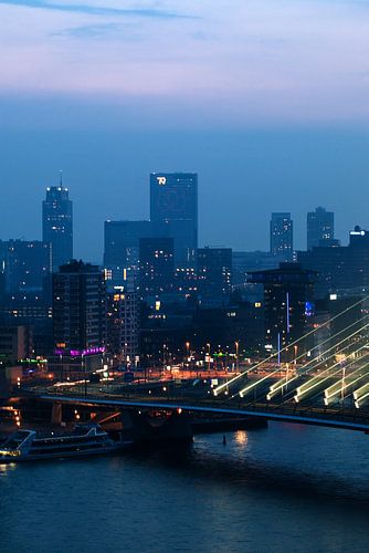 Uitzicht op Rotterdam centrum