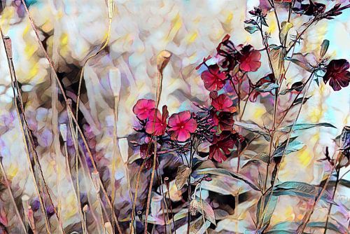 Flower composition oil painting