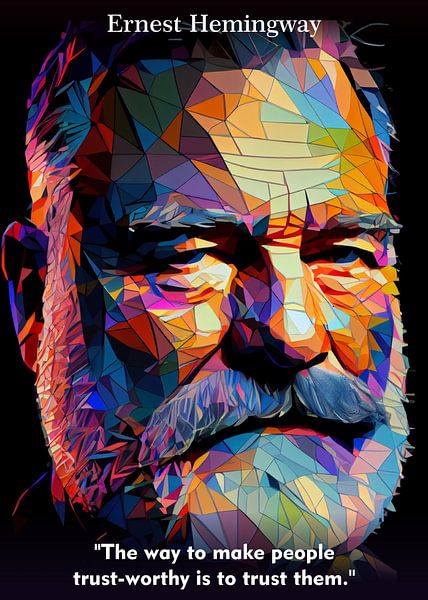 Ernest Hemingway Quotes von WpapArtist WPAP Artist