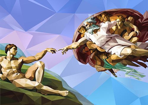 Creation of Adam Low Poly