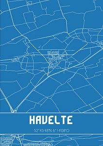 Plan d'ensemble | Carte | Havelte (Drenthe) sur Rezona