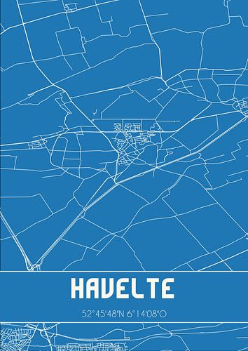 Blaupause | Karte | Havelte (Drenthe)
