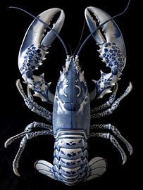 Lobster delft blue by Bert Nijholt