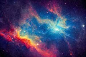 Sternennebel in einer Galaxie