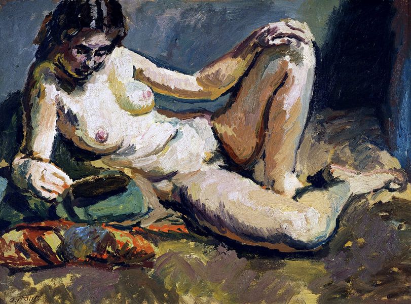 Reclining female nude, Walter Sickert - 1906 by Atelier Liesjes