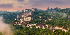 Ein Morgen in Rocamadour, Frankreich