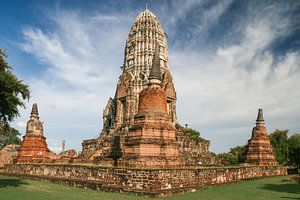 Wat Chaiwatthanaram à Ayutthaya, Thaïlande sur Erwin Blekkenhorst