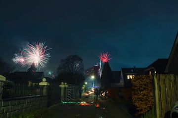 Vuurwerk boven Hamburg 2