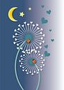 Nursery illustration series with dandelions by Atelier Hedy Marguerite thumbnail