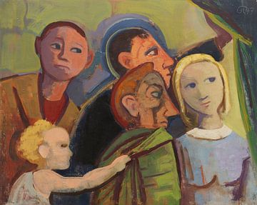 Karl Hofer, Les curieux, 1947