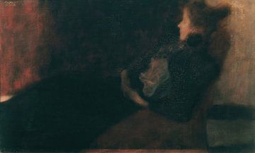 Gustav Klimt - Dame bij de haard (1897-1898) van Peter Balan