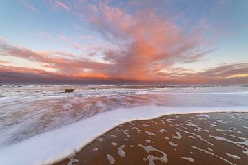 Plage de Noordwijk au lever du soleil sur Yanuschka Fotografie | Noordwijk