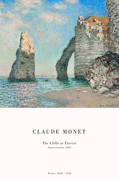 Claude Monet - Die Küste in Étretat